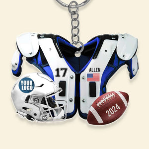 Personalized Gifts For Football Lover Keychain 02HUDT231224 - Keychains - GoDuckee