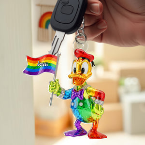 Rainbow LGBT Keychain - Personalized Gifts For LGBT 01OHLU260525 - Keychains - GoDuckee