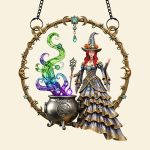 Mystic Witch Suncatcher Ornament – Personalized Gifts For Witch Lovers 02naqn140725 - Ornament - GoDuckee