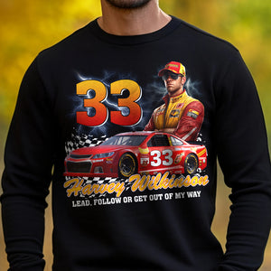 Gift For Auto Racing Lover, Personalized Nascar Custom Photo Bootleg 2D Shirt, GRER2005-03HUTN110923 - Shirts - GoDuckee