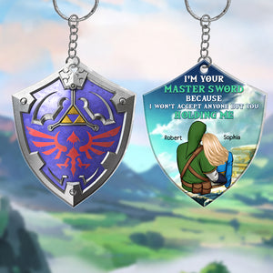 Every Princess Needs A Hero-Personalized Keychain- Gift For Couple- Couple Keychain- PW-KCH-04htqn100723hh - Keychains - GoDuckee