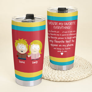 Personalized Gift For Couples Tumbler 20oz Movie Characters 02TOQN031224HG - Tumbler Cup - GoDuckee