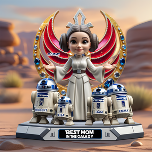 Personalized Gifts For Mom Acrylic Plaque, Best Mom In The Galaxy 03XQPU160425 - Shaped Plaques - GoDuckee