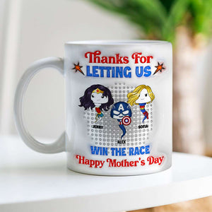 Personalized Gifts For Mom Coffee Mug Mother's Day Funny Super Mom 02OHMH060325HA - Coffee Mug - GoDuckee