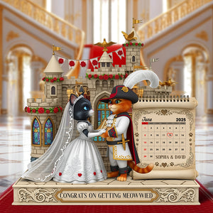 Cat Couple Wedding Acrylic Plaque - Personalized Gifts For Couple 05tgqn300525 - Shaped Plaques - GoDuckee