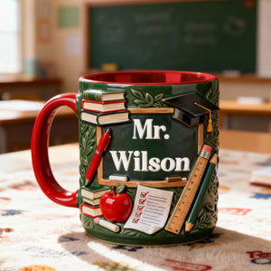 Teacher Appreciation Accent Mug - Personalized Gifts For Teachers 03hymg070126 - Coffee Mug - GoDuckee