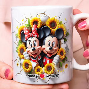 Mouse Couple Mug - Personalized Gifts For Couple 08hupu140425 - Coffee Mug - GoDuckee