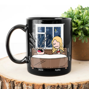 I'll Always Love You Even Though Your Snoring Personalized Coffee Mug- Gift For Couple- Funny Couple Black Mug - Coffee Mug - GoDuckee