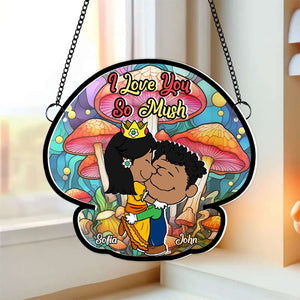 Personalized Gifts For Couples Acrylic Suncatcher Love You So Mush 04TGMH191224HG - Ornament - GoDuckee