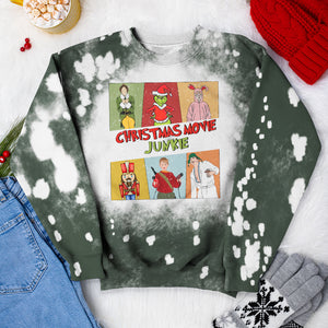 Christmas Movie Junkie, Gift For Christmas, Personalized Shirt, Xmas Character AOP Shirt, Christmas Gift 03HUHN171023 - AOP Products - GoDuckee