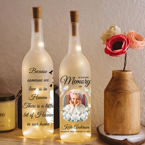 Custom Photo Gifts For Heaven Bottle Lamp 01HUDT220225 - Bottle Lamp - GoDuckee