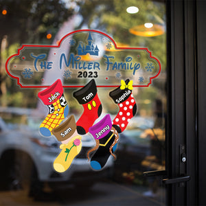 Family Socks, Personalized 03NATN231023 Decal - Home Decor - GoDuckee