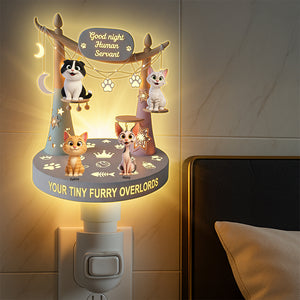 Furry Overlord Acrylic Night Light - Personalized Gifts For Cat Lovers 02tgqn080725 - Night Lights - GoDuckee