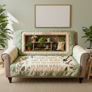 Gardening Quilted Sofa Cover - Personalized Gifts For Garden Lovers 01kita260126 - Sofa Cover - GoDuckee