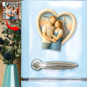 Couple Travel Fridge Magnet Custom Photo Gifts For Couple 09NAQN181125 - Fridge Magnet - GoDuckee