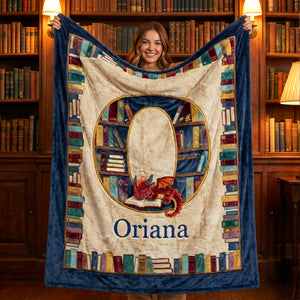 Fantasy Book Dragon Blanket, Personalized Gifts For Reading Lovers 01qhtn061225 - Blanket - GoDuckee