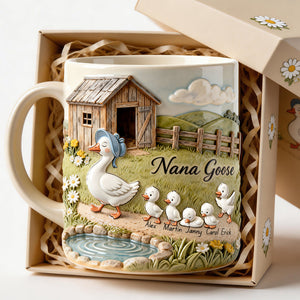 Nanna Goose Coffee Mug - Personalized Mother's Day Gifts 04NADT280226 - Coffee Mug - GoDuckee
