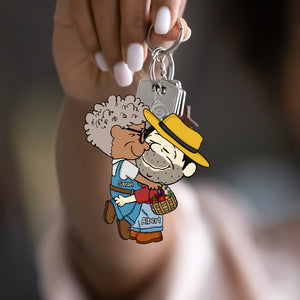 Personalized Gifts For Couple Keychain, Custom Job 01qhqn160125hg - Keychains - GoDuckee