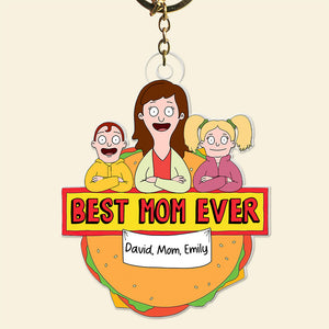 Personalized Gifts For Mom Keychain Best Mom Ever 02TOQN100225HG - Keychains - GoDuckee