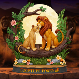 Forever Couple Acrylic Plaque - Personalized Gifts For Couple 01TOLU240625 - Shaped Plaques - GoDuckee