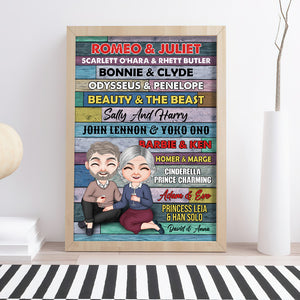 Personalized Gifts For Couple Canvas Print Elderly Couple - Poster & Canvas - GoDuckee