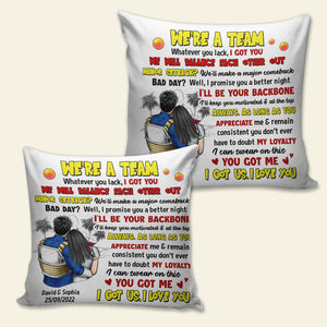 I Got Us, I Love You Personalized Square Pillow CC-02QHTN050723HH, Gift For Couple - Pillow - GoDuckee