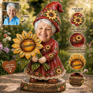 Gnome Grandma Acrylic Plaque - Custom Photo Gifts For Grandmas 01naqn230426 - Shaped Plaques - GoDuckee