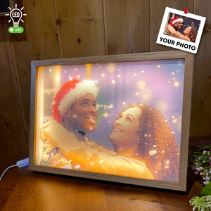 Smile Couple Gifts, Personalized Light Picture Frame - Poster & Canvas - GoDuckee