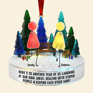 Sea Glass Friendship Ornament – Personalized Christmas Gifts For Besties 05naqn281025 - Ornament - GoDuckee