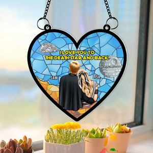 Personalized Gifts For Couple Suncatcher Window Hanging Ornament 04KAMH300524HH - Ornaments - GoDuckee