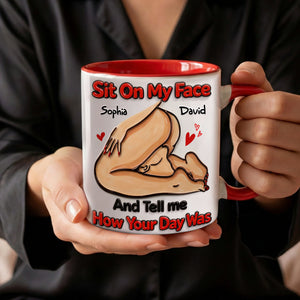 How Your Day Was Couple Coffee Accent Mug - Personalized Gift For Couple 04HULU270126 - Coffee Mug - GoDuckee