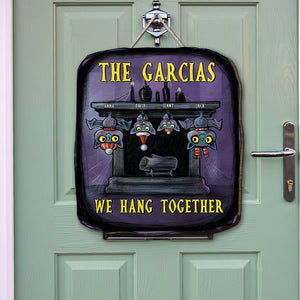 Bat Family Personalized Custom Shaped Wood Sign, Gift For Family - Wood Sign - GoDuckee