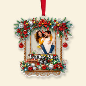 Custom Photo Gifts For Couple Acrylic Ornament 02DGMH200924 Christmas Decorations - Ornament - GoDuckee