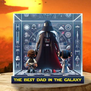 The Best Dad Acrylic Plaque Personalized Gifts For Dad 03OHDT120525 - Shaped Plaques - GoDuckee