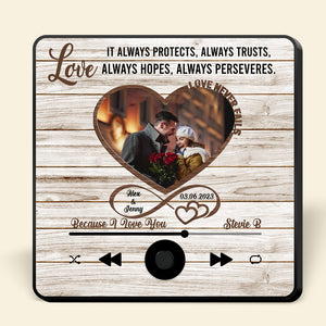 Custom Photo Gifts For Couple Lover Music Fridge Magnet 05XQMH271224 - Fridge Magnet - GoDuckee