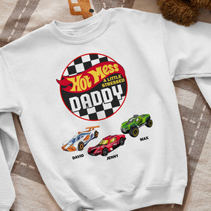 Personalized Gifts For Dad Shirt Hot Mess A Little Stress Daddy 012natn220224 Father's Day Gifts - 2D Shirts - GoDuckee