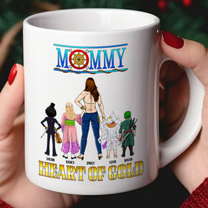 Personalized Gifts For Dad Coffee Mug Father Heart Of Gold 012KAPU260324PA - Coffee Mugs - GoDuckee