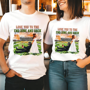 Personalized Gifts For Couple Shirt Football Lover Couple 01XQMH040125PA - Shirts - GoDuckee