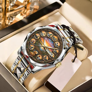 Waterfowl Duck Hunting Steel Men's Watch - Personalized Gift For Hunters 06HULU200126 - Men's Watch - GoDuckee