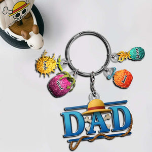Fruit Dad Keychain - Personalized Gifts For Dad 011OHLU210425 - Keychains - GoDuckee