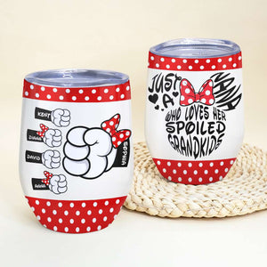 Just A Nana 04DNQN260423 Wine Tumbler Gift For Grandma - Wine Tumbler - GoDuckee