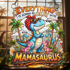 Retro MAMA Suncatcher - Personalized Gifts For Mothers 01padt250226 - Ornament - GoDuckee