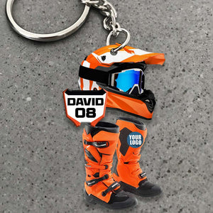Personalized Gifts For Motocross Lovers Keychain 03HUDT231224 - Keychains - GoDuckee