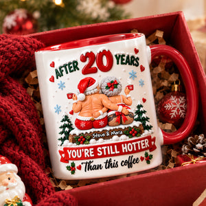 Naughty Old Santa Couple Accent Mug - Personalized Christmas Gifts For Couples 02todh161026 - Coffee Mug - GoDuckee