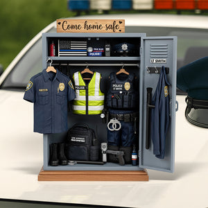 Police Personal Locker Acrylic Plaque - Personalized Gifts For Police Officer 03qhqn290525 - Shaped Plaques - GoDuckee
