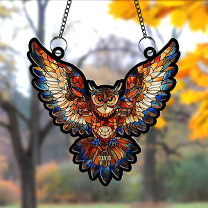 Personalized Owl Suncatcher Ornament 03acxx200824/13acqn240824 Decor Gifts - Ornament - GoDuckee