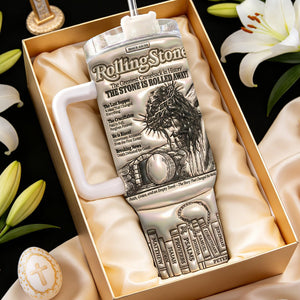Easter Faith Tumbler Handle Personalized Gifts For Christians 03QHDT050326 - Tumbler Cup - GoDuckee