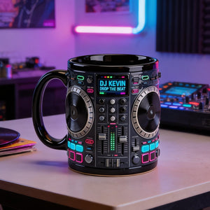 DJ Tables Coffee Mug Personalized Gifts For Disc Jockey 03natn070226 Music Lovers - Coffee Mug - GoDuckee