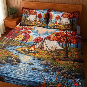 Autumn Camping Quilt Bedding Set – Gifts for Camping Lovers 03pgqn150725 - Bedding Set - GoDuckee