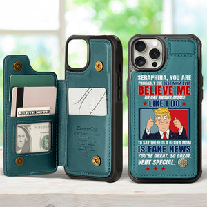 Personalized Gift For Mom Flip Wallet Phone Case, Terrific Mom 02QHLU200225HG - Phone Case - GoDuckee